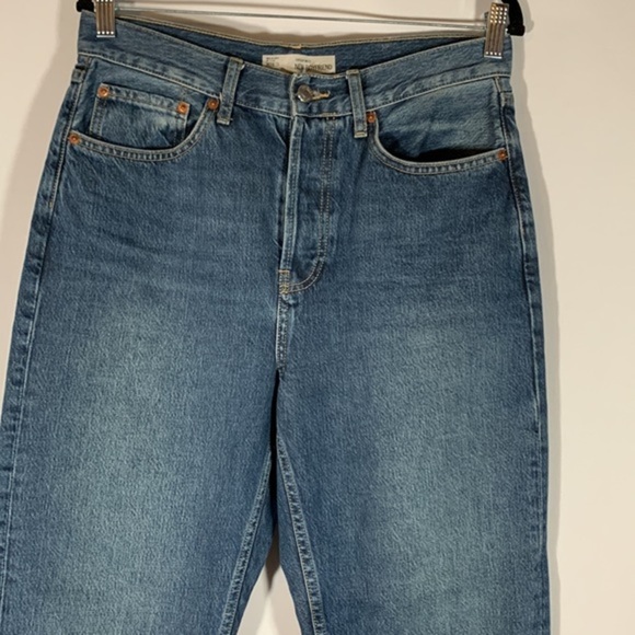 Topshop Moto Medium Wash Blue New Boyfriend Jeans - Picture 2 of 10